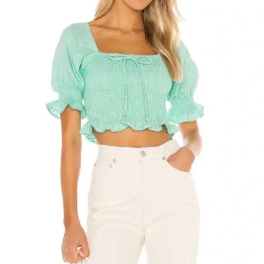 NWOT Faithfull the Brand Lenora Top in Spearmint